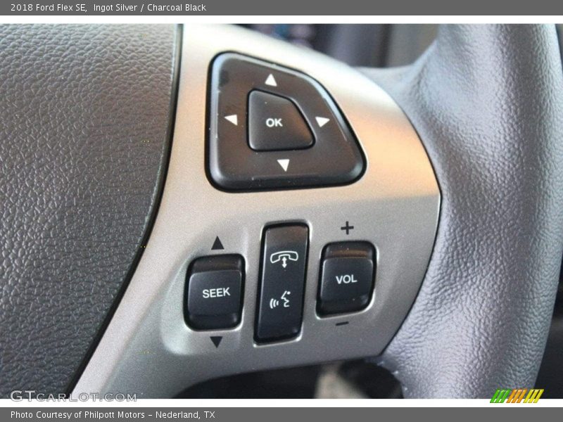 Ingot Silver / Charcoal Black 2018 Ford Flex SE