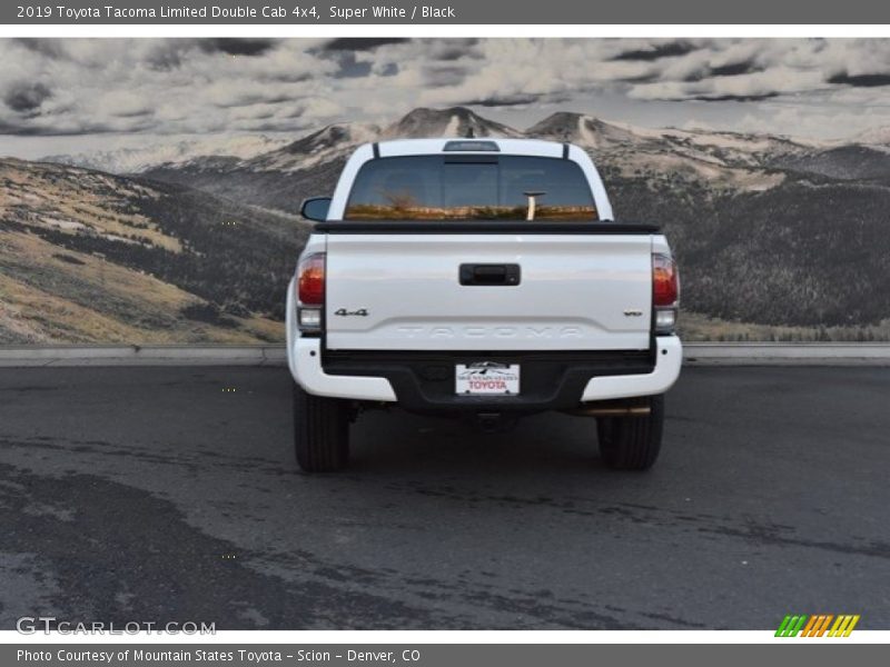Super White / Black 2019 Toyota Tacoma Limited Double Cab 4x4