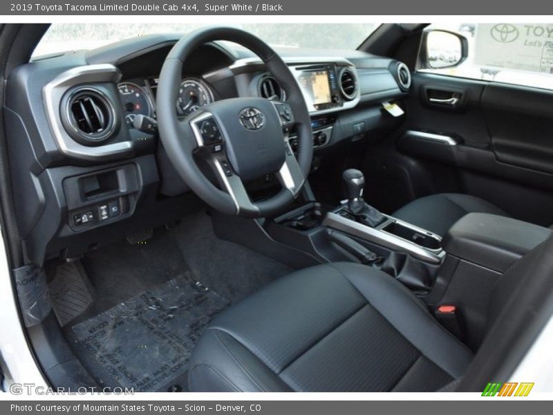  2019 Tacoma Limited Double Cab 4x4 Black Interior