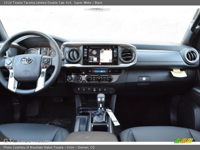 Super White / Black 2019 Toyota Tacoma Limited Double Cab 4x4