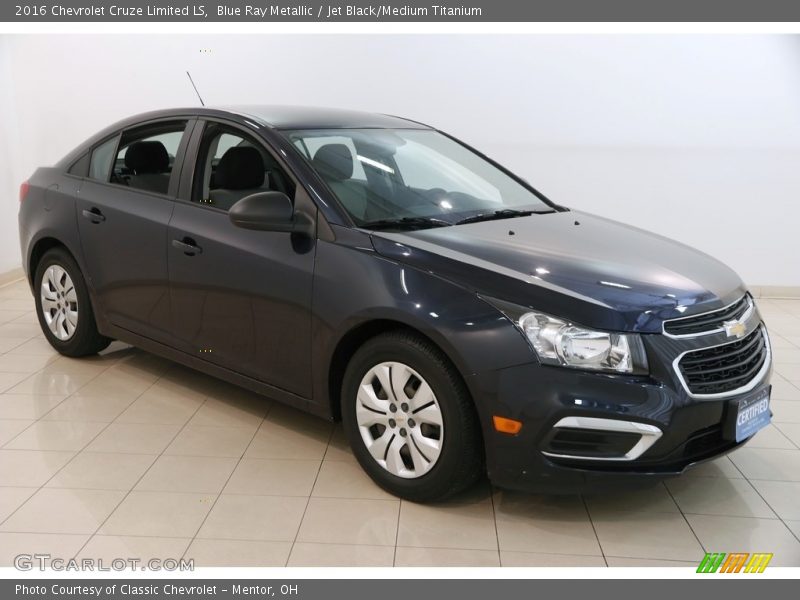 Blue Ray Metallic / Jet Black/Medium Titanium 2016 Chevrolet Cruze Limited LS