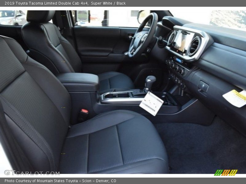 Super White / Black 2019 Toyota Tacoma Limited Double Cab 4x4