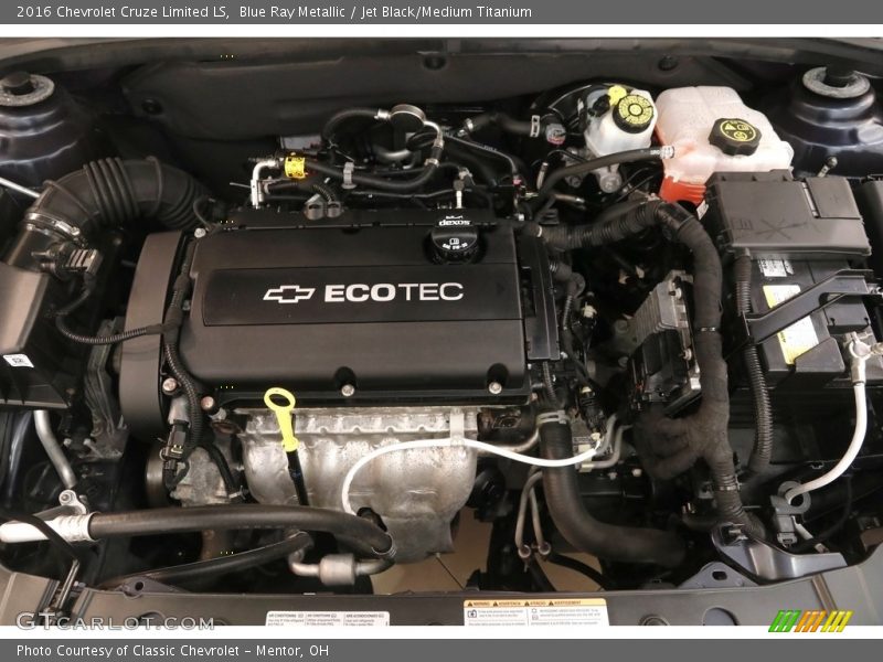 Blue Ray Metallic / Jet Black/Medium Titanium 2016 Chevrolet Cruze Limited LS