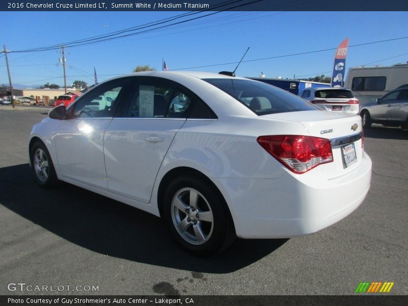 Summit White / Medium Titanium 2016 Chevrolet Cruze Limited LT