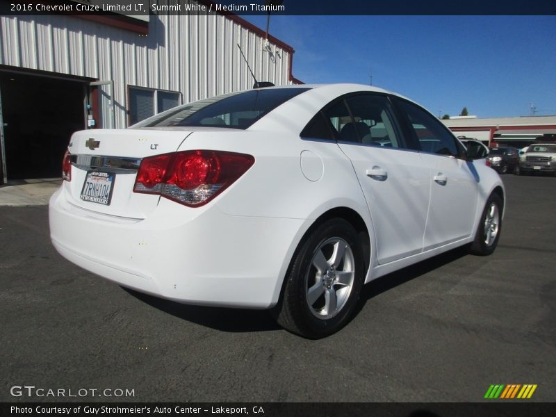 Summit White / Medium Titanium 2016 Chevrolet Cruze Limited LT