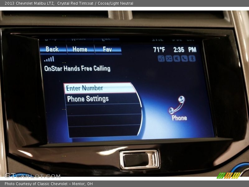 Crystal Red Tintcoat / Cocoa/Light Neutral 2013 Chevrolet Malibu LTZ