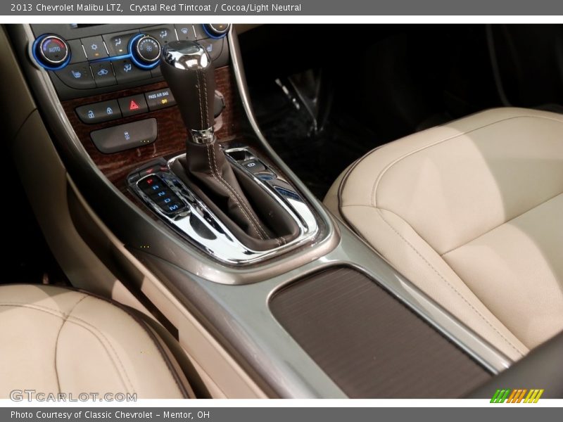 Crystal Red Tintcoat / Cocoa/Light Neutral 2013 Chevrolet Malibu LTZ