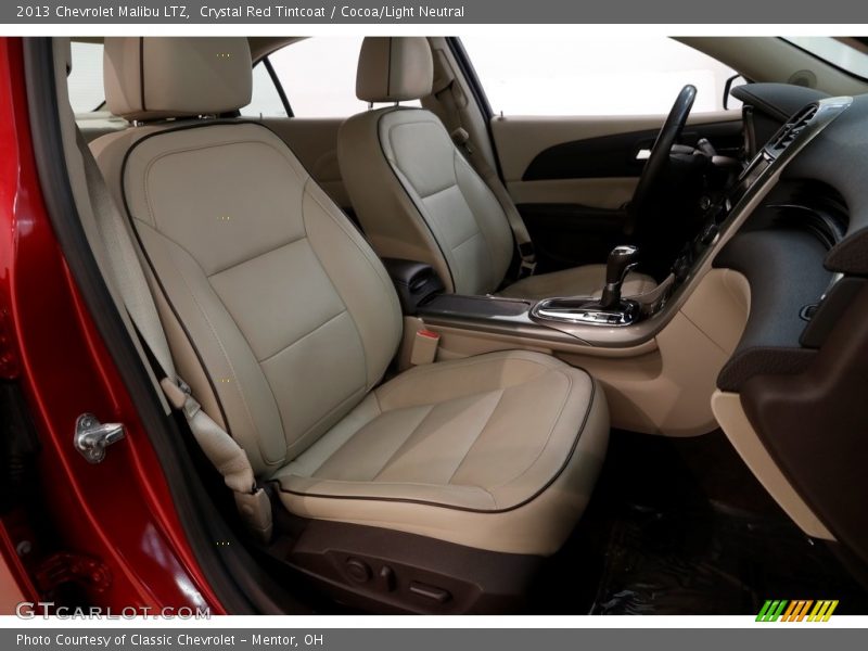 Crystal Red Tintcoat / Cocoa/Light Neutral 2013 Chevrolet Malibu LTZ