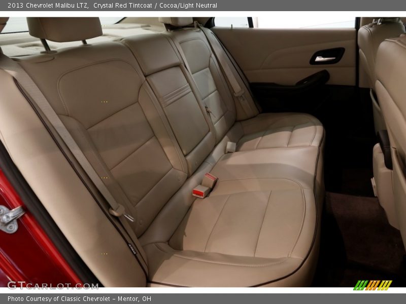 Crystal Red Tintcoat / Cocoa/Light Neutral 2013 Chevrolet Malibu LTZ