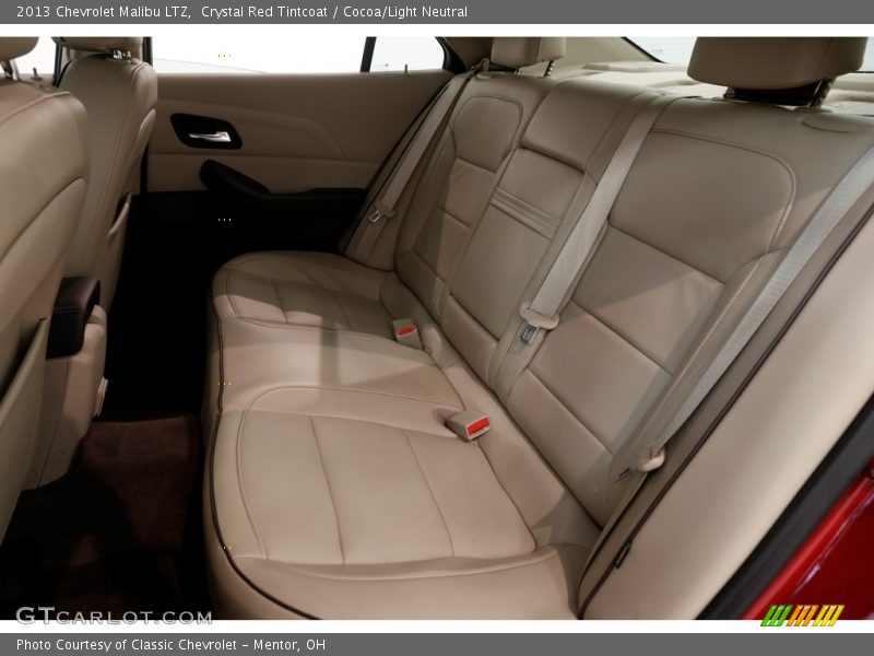 Crystal Red Tintcoat / Cocoa/Light Neutral 2013 Chevrolet Malibu LTZ