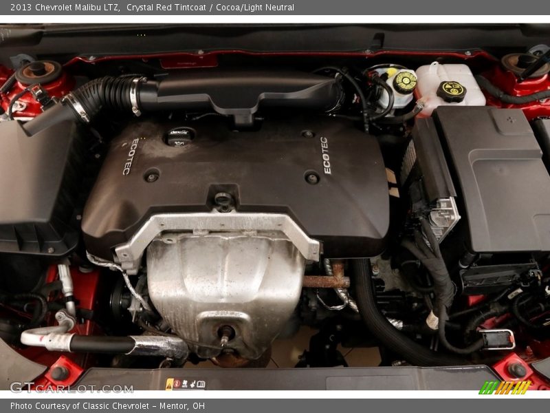Crystal Red Tintcoat / Cocoa/Light Neutral 2013 Chevrolet Malibu LTZ