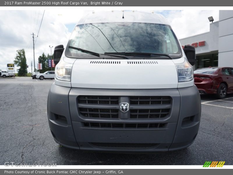 Bright White / Gray 2017 Ram ProMaster 2500 High Roof Cargo Van