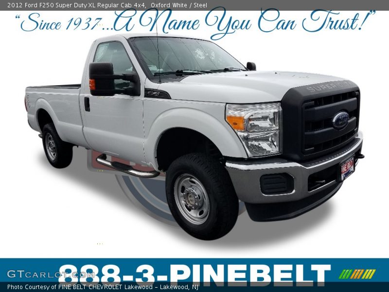 Oxford White / Steel 2012 Ford F250 Super Duty XL Regular Cab 4x4