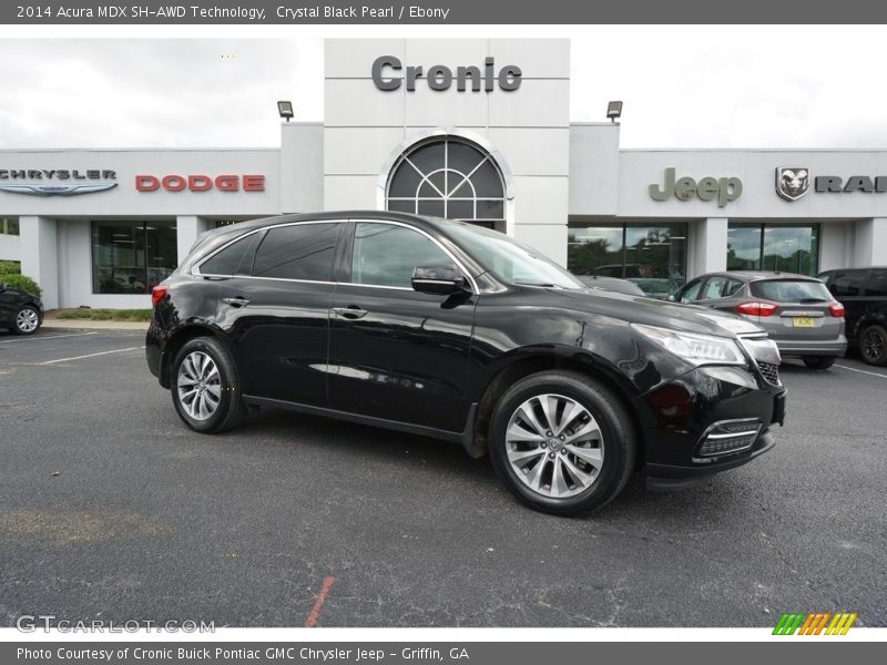 Crystal Black Pearl / Ebony 2014 Acura MDX SH-AWD Technology