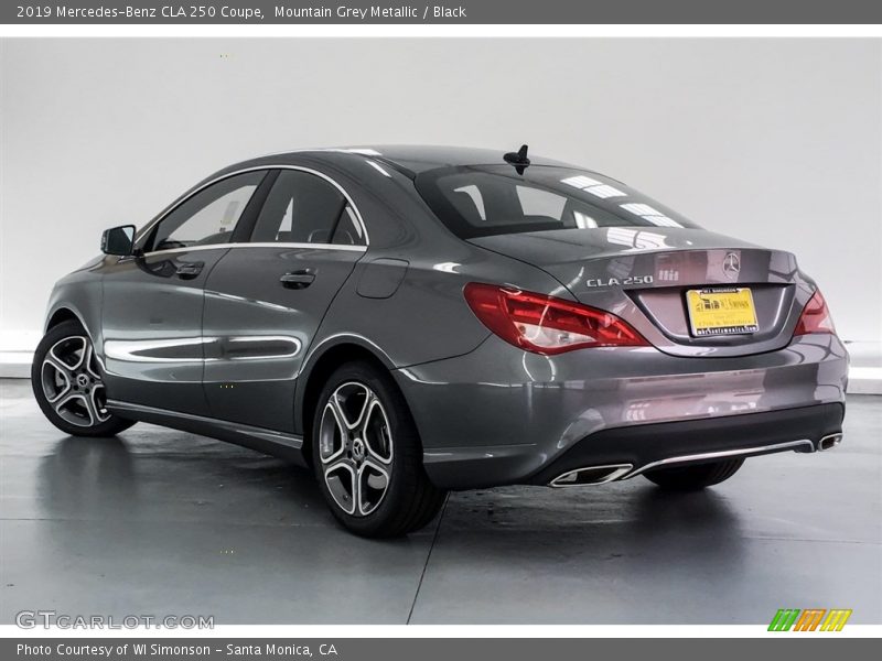 Mountain Grey Metallic / Black 2019 Mercedes-Benz CLA 250 Coupe