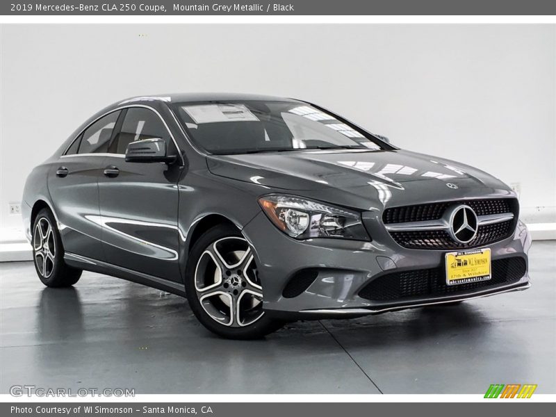 Mountain Grey Metallic / Black 2019 Mercedes-Benz CLA 250 Coupe