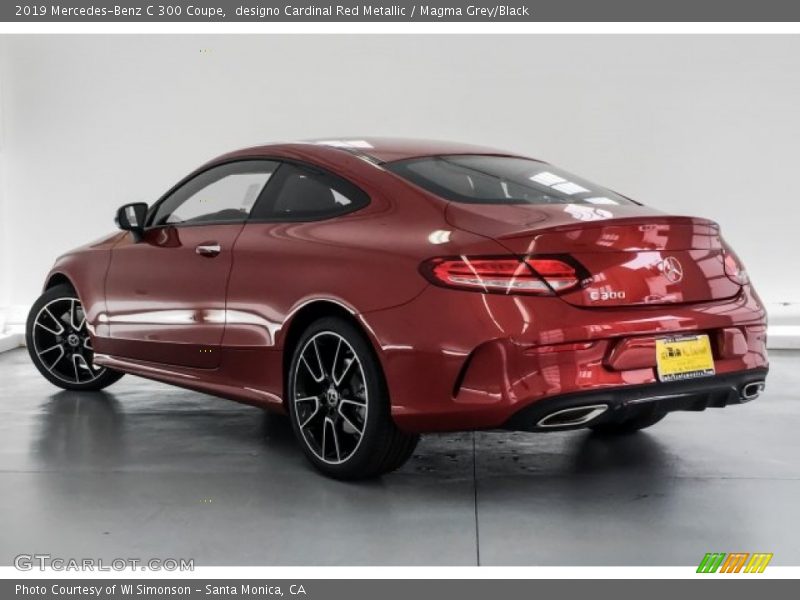 designo Cardinal Red Metallic / Magma Grey/Black 2019 Mercedes-Benz C 300 Coupe