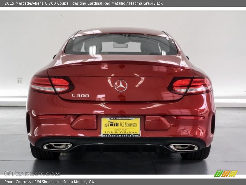 designo Cardinal Red Metallic / Magma Grey/Black 2019 Mercedes-Benz C 300 Coupe