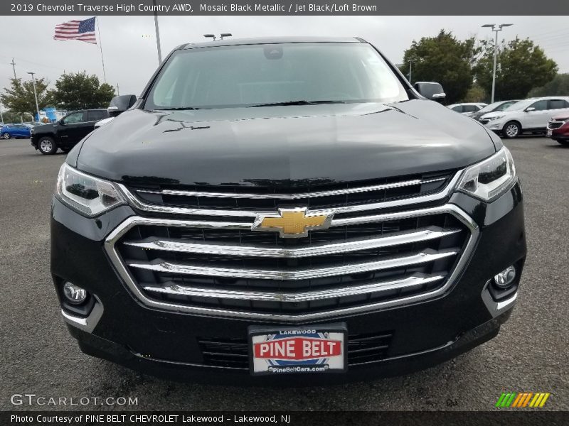 Mosaic Black Metallic / Jet Black/Loft Brown 2019 Chevrolet Traverse High Country AWD