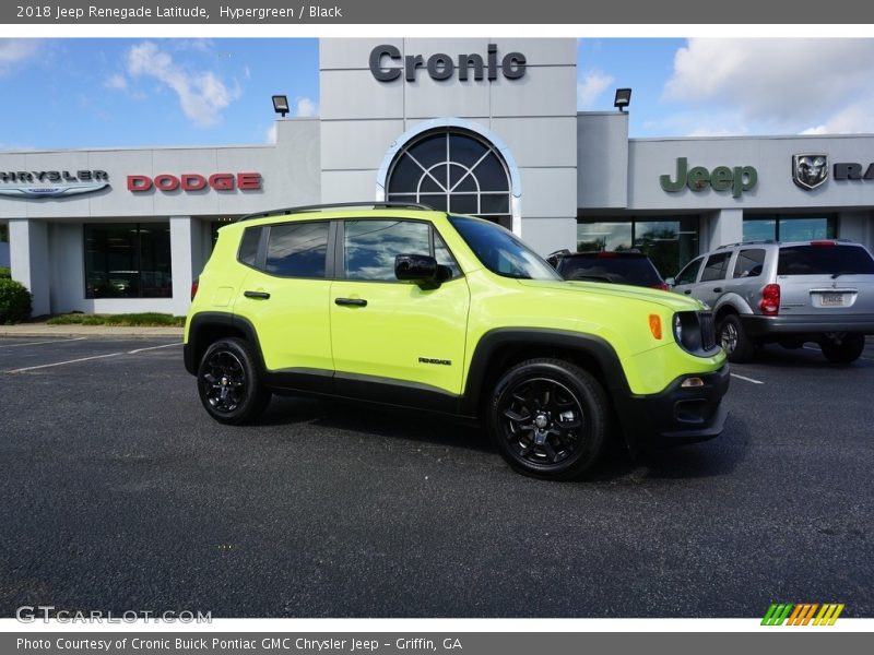 Hypergreen / Black 2018 Jeep Renegade Latitude