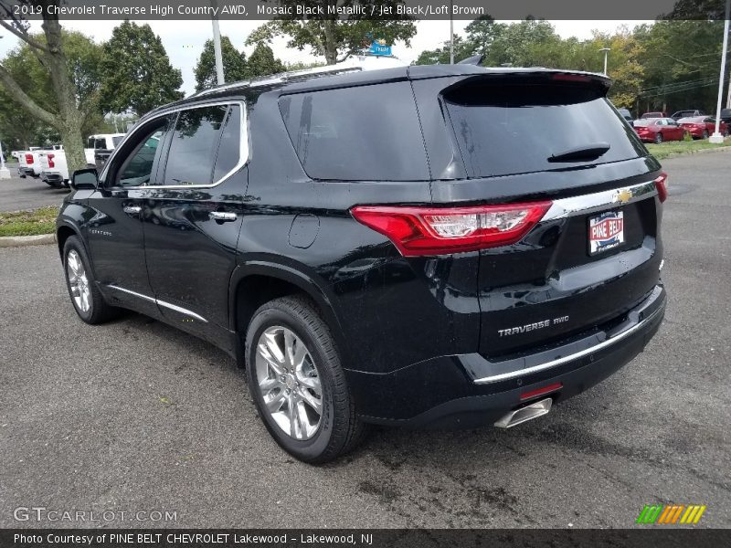 Mosaic Black Metallic / Jet Black/Loft Brown 2019 Chevrolet Traverse High Country AWD