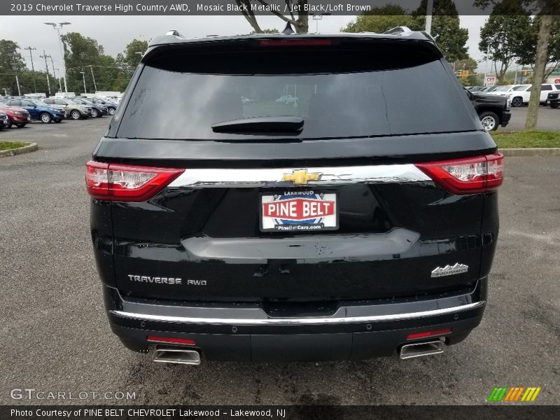 Mosaic Black Metallic / Jet Black/Loft Brown 2019 Chevrolet Traverse High Country AWD
