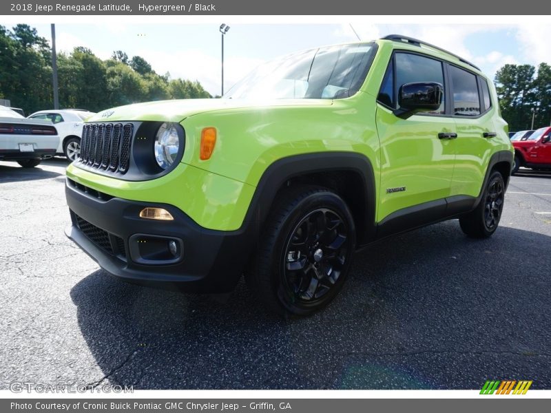 Hypergreen / Black 2018 Jeep Renegade Latitude