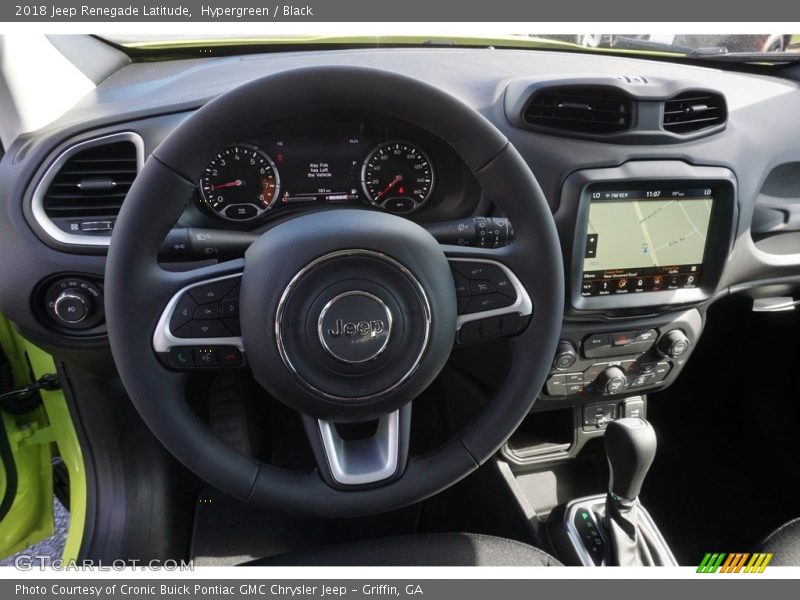 Hypergreen / Black 2018 Jeep Renegade Latitude