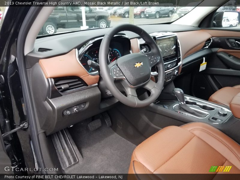  2019 Traverse High Country AWD Jet Black/Loft Brown Interior