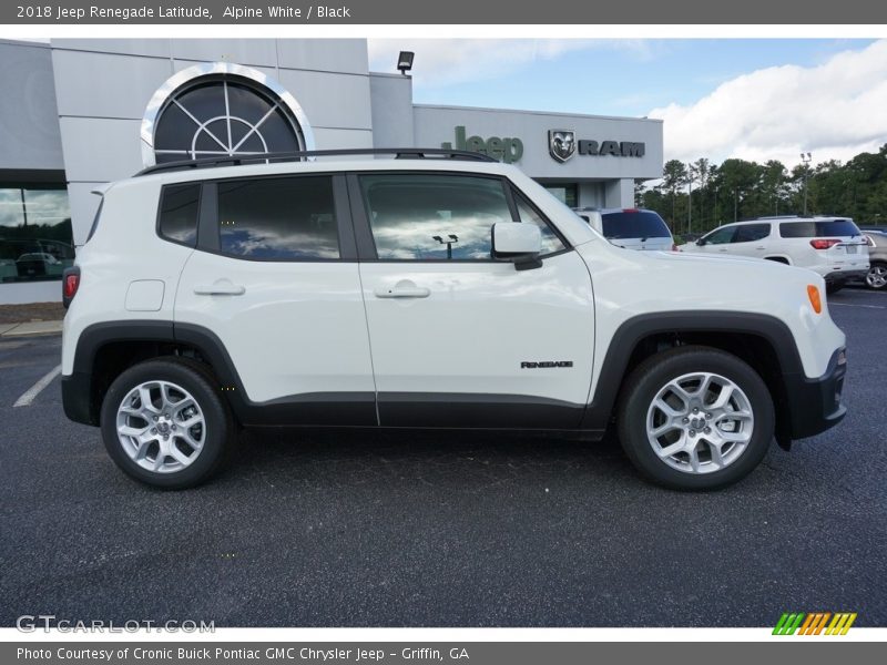 Alpine White / Black 2018 Jeep Renegade Latitude