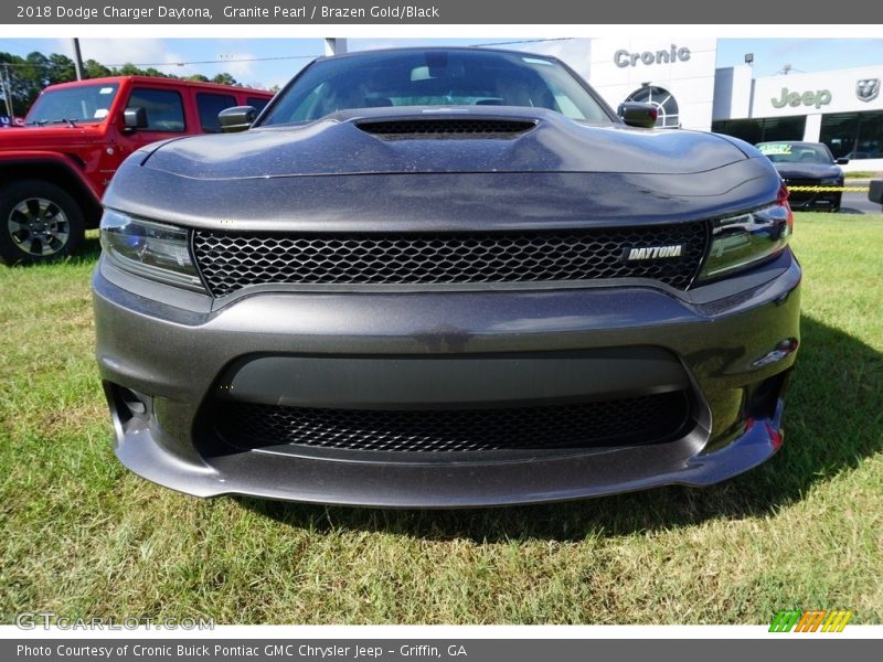 Granite Pearl / Brazen Gold/Black 2018 Dodge Charger Daytona