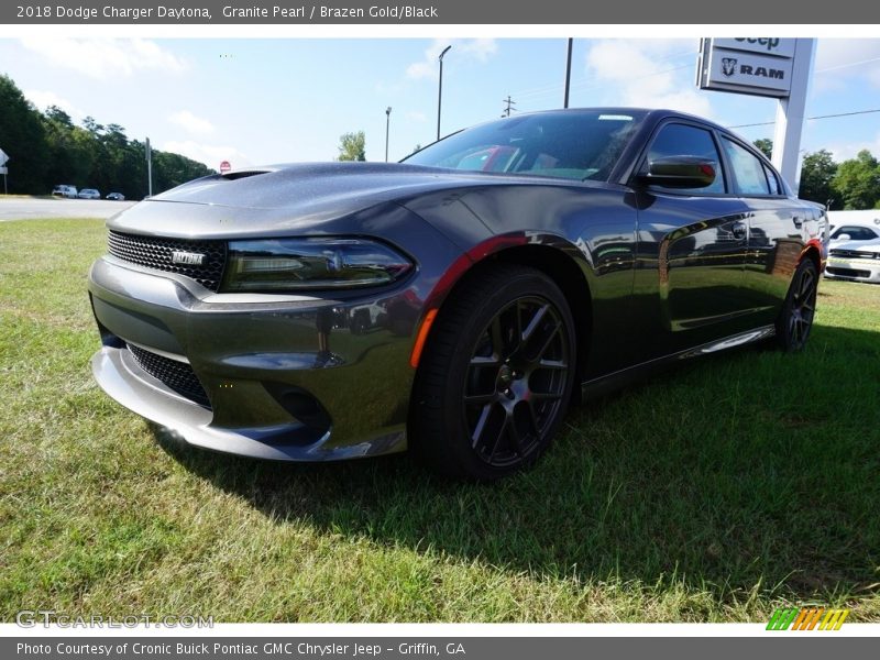 Granite Pearl / Brazen Gold/Black 2018 Dodge Charger Daytona