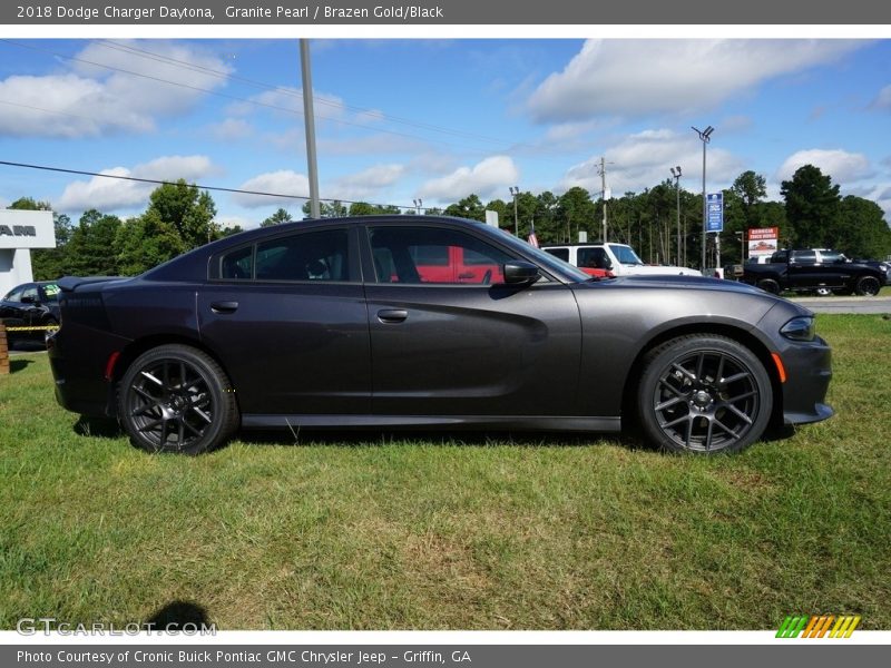 Granite Pearl / Brazen Gold/Black 2018 Dodge Charger Daytona