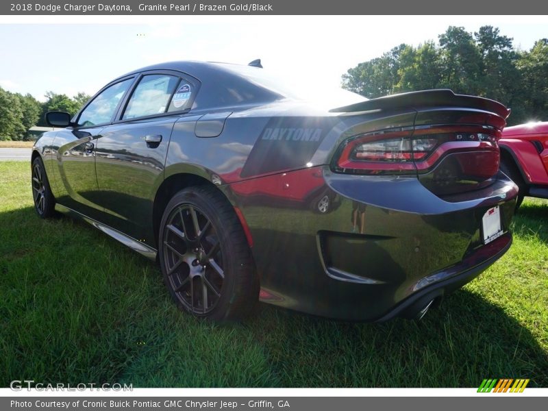 Granite Pearl / Brazen Gold/Black 2018 Dodge Charger Daytona