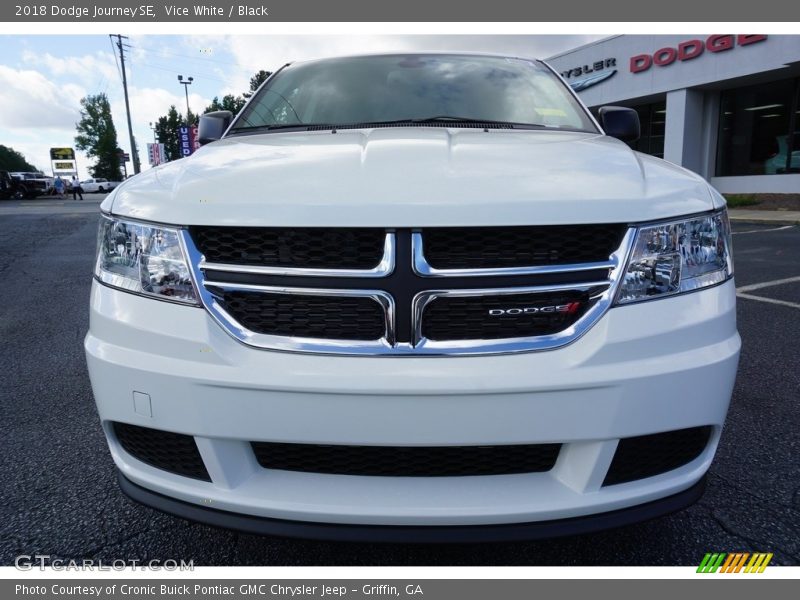 Vice White / Black 2018 Dodge Journey SE
