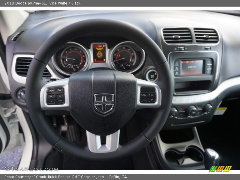 Vice White / Black 2018 Dodge Journey SE