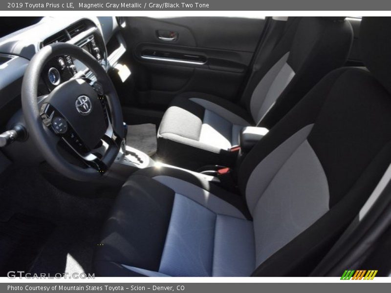 Front Seat of 2019 Prius c LE
