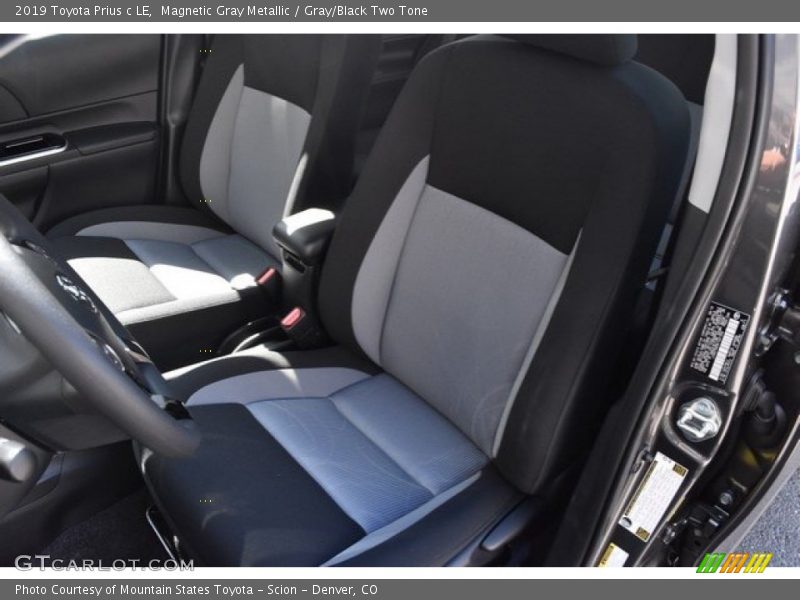 Front Seat of 2019 Prius c LE