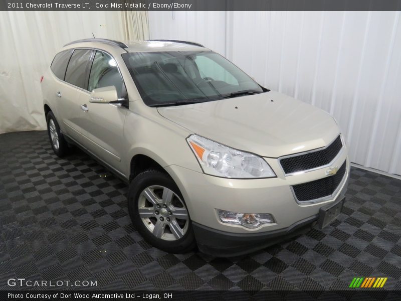 Gold Mist Metallic / Ebony/Ebony 2011 Chevrolet Traverse LT