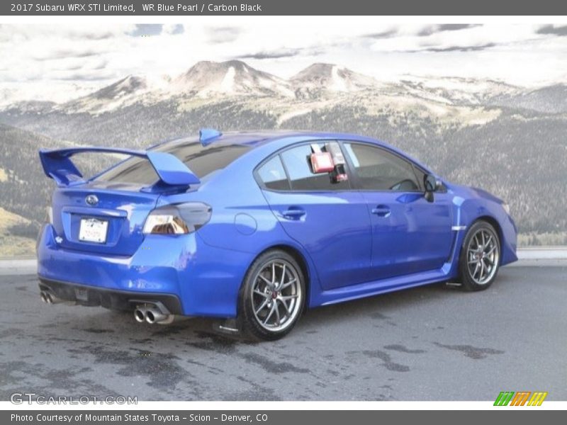 WR Blue Pearl / Carbon Black 2017 Subaru WRX STI Limited
