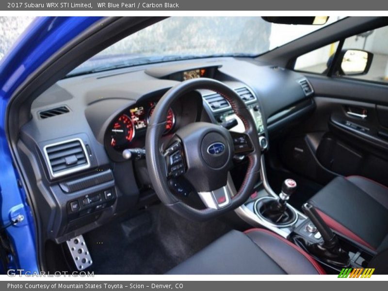 Front Seat of 2017 WRX STI Limited