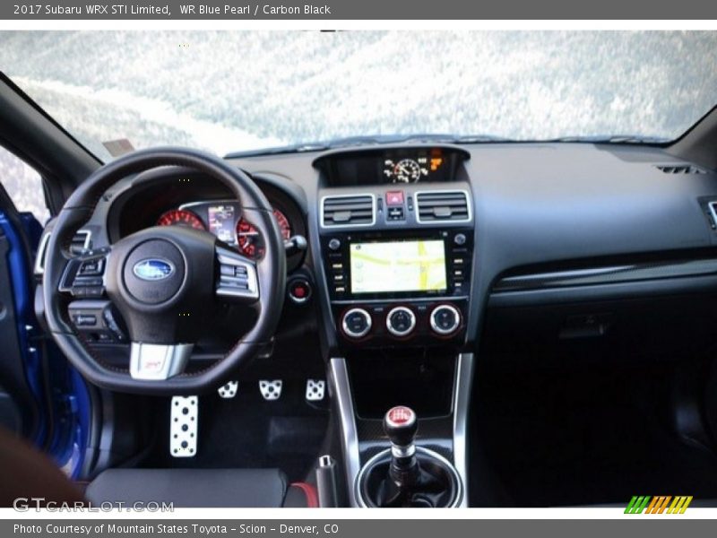 Dashboard of 2017 WRX STI Limited