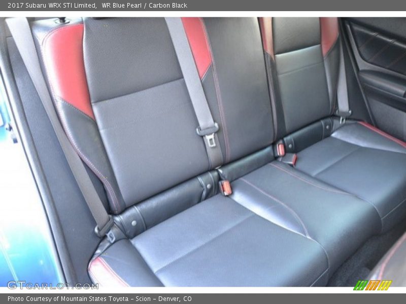 Rear Seat of 2017 WRX STI Limited