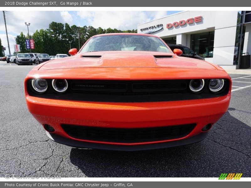 Go Mango / Black 2018 Dodge Challenger SXT