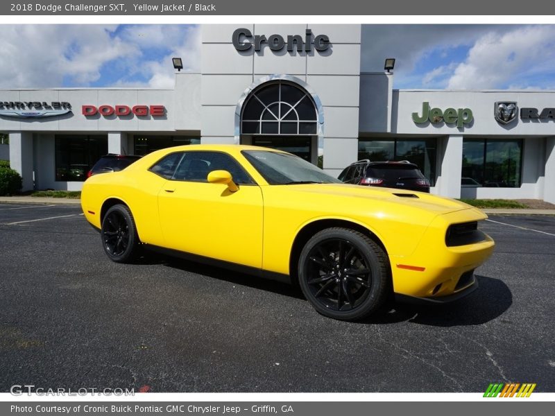 Yellow Jacket / Black 2018 Dodge Challenger SXT