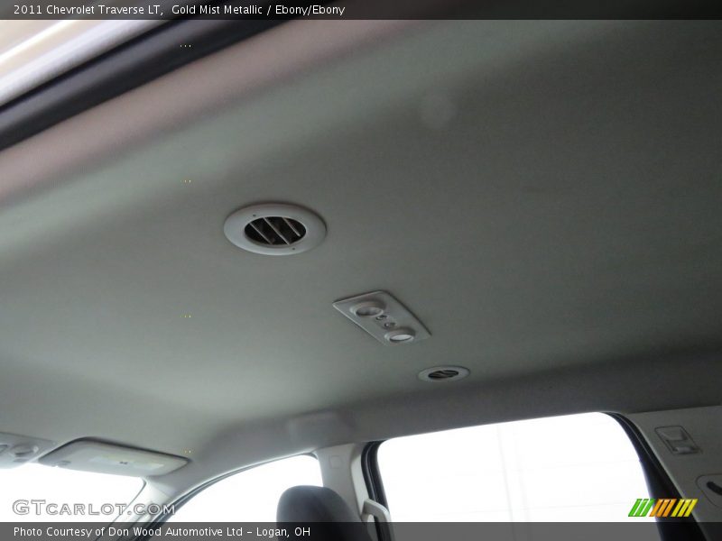 Gold Mist Metallic / Ebony/Ebony 2011 Chevrolet Traverse LT