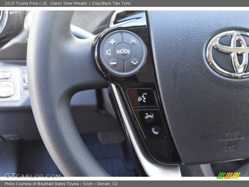  2019 Prius c LE Steering Wheel