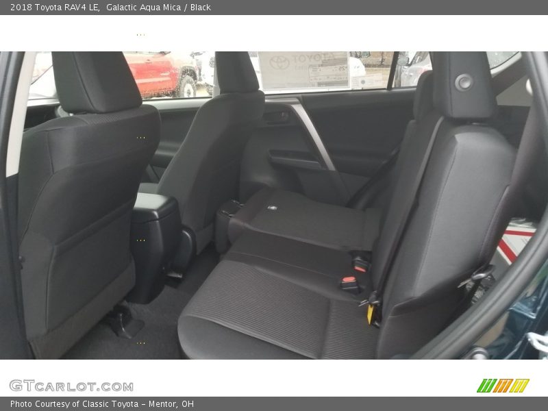 Galactic Aqua Mica / Black 2018 Toyota RAV4 LE