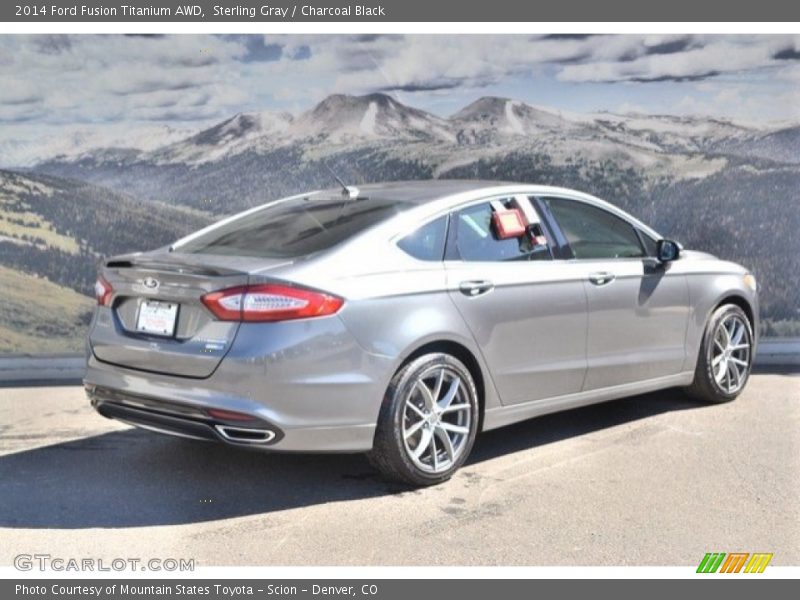 Sterling Gray / Charcoal Black 2014 Ford Fusion Titanium AWD