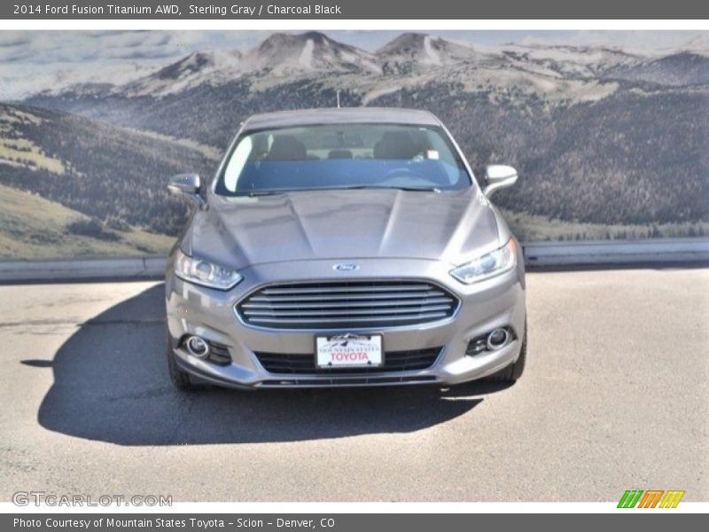 Sterling Gray / Charcoal Black 2014 Ford Fusion Titanium AWD